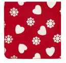 Plaid Wolly Christmas heart and snow