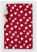 Plaid Wolly Christmas heart and snow