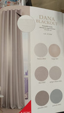 Pannello tenda con fascia copri bastone Dana BLACKOUT