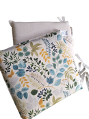 Cuscino per sedia double face sfoderabile fiori