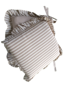 Cuscino sedia con volant double face sfoderabile