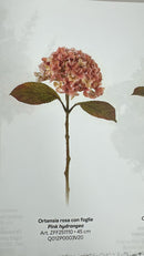 Ortensia con foglie - Nuvole di Stoffa