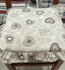 Cuscino sedia con volant Love