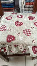 Cuscino sedia con volant Love