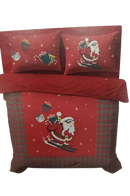 Completo lenzuola copriletto Santa Claus