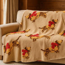 Plaid Effetto Lana Cotta con Disegno 3D Dost