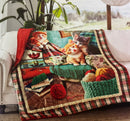 Plaid Soffio Flannel con Stampa Digitale tre gattini