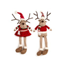 Assortimento renna lui e lei con gambe – Cartolina di Natale
