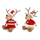 Assortimento renna lui e lei seduti – Cartolina di Natale