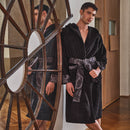 Accappatoio Con Cappuccio In Cotone Geo Night