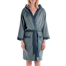 Accappatoio Con Cappuccio In Microfibra Tecno-Bicolor