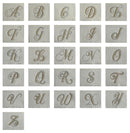 Set 1 asciugamano + 1 ospite Alfabeto