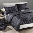 Completo Copripiumino In Raso Di Cotone Geo Night Matrimoniale Unica Alviero Martini 1A Classe