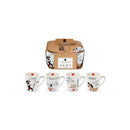 Set di 4 Tazze in Porcellana da 350 ml