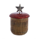 CONTENITORE GHIANDA C/COPERCHIO C/STELLA