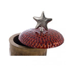 CONTENITORE GHIANDA C/COPERCHIO C/STELLA