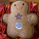 Cuscino Gingerbread Rosso con Tartan