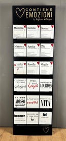 Dedica in legno verniciato con la scritta ''Secondo me è come dico io''