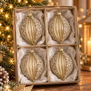 Set di 4 Palline di Natale in vetro
