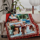 Plaid Soffio Flannel con Stampa Digitale Coniglietti