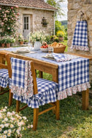 Runner Tavola a Quadretti 45x150 cm con Gala Linda – Blanc Mariclò
