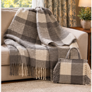 Plaid STEFY Mohair Super Soft con Frange e Borsa Abbinata