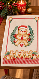 Strofinaccio Natalizio in Cotone 50 × 70 cm – Delicious Christmas Fantasie Assortite