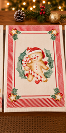 Strofinaccio Natalizio in Cotone 50 × 70 cm – Delicious Christmas Fantasie Assortite