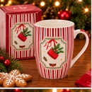 Tazza Natalizia in New Bone con Scatola Regalo – 350 ml – 6 Disegni Assortiti