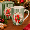 Tazza Natalizia in New Bone con Scatola Regalo – 350 ml – 6 Disegni Assortiti