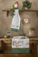 Runner Inverno Incantato 45X160 cm Gnomes Sage Green