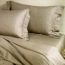 Completo Lenzuola Matrimoniale in Raso di Cotone Geo