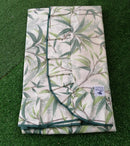 TOVAGLIA CON VOLANT IN COTONE PLASTIFICATO BAMBU VERDE