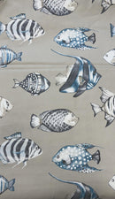 Tessuto Panama di cotone Mediteranno