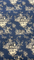 Tessuto Panama di cotone Disegno Elefante