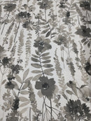 Tessuto da tappezzeria in panama di cotone H 280 FIORI MODERN