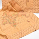 Completo Lenzuola Matrimoniale in Raso di Cotone Geo