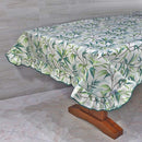 TOVAGLIA CON VOLANT IN COTONE PLASTIFICATO BAMBU VERDE