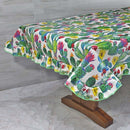 TOVAGLIA CON VOLANT IN COTONE PLASTIFICATO CACTUS